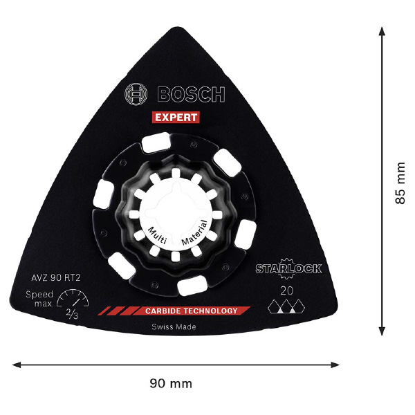 ボッシュ（株） 超硬マルチツールブレード 超硬マルチツールブレード（１枚入り） AVZ90RT2