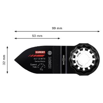 ボッシュ（株） 超硬マルチツールブレード 超硬マルチツールブレード（１枚入り） AVZ32RT4