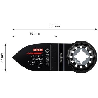 ボッシュ（株） 超硬マルチツールブレード 超硬マルチツールブレード（１枚入り） AVZ32RT10