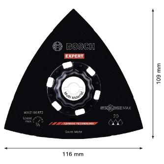 ボッシュ（株） 超硬マルチツールブレード 超硬マルチツールブレード（１枚入り） MAVZ116RT2