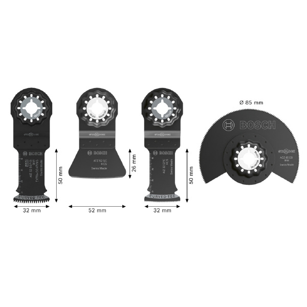 ボッシュ（株） マルチツールブレードセット マルチツールブレード床補修セット４枚入 2608669089