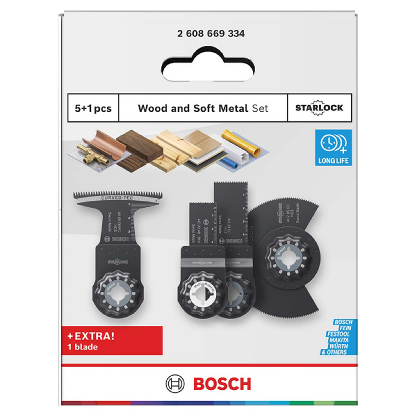 ボッシュ（株） マルチツールブレードセット マルチツールブレード木材金属セット６枚入 2608669334