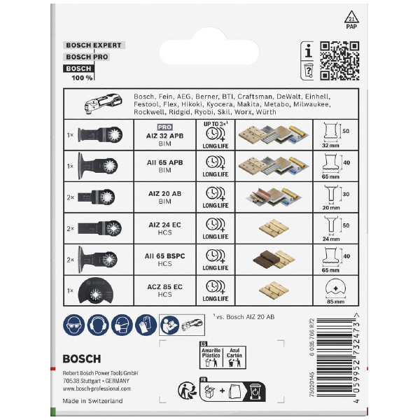 ボッシュ（株） マルチツールブレードセット マルチツールブレード木材金属セット９枚入 2608669335