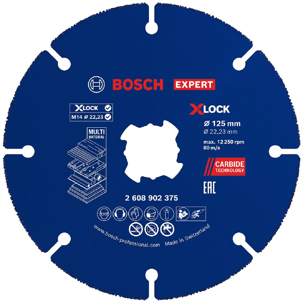 ボッシュ（株） X－LOCK カーバイドマルチホイール Ｘ－ＬＯＣＫカーバイドマルチホイール 2608902375