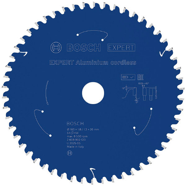 ボッシュ（株） コードレス工具専用チップソー＆丸のこ刃 エキスパート 丸のこ刃　エキスパートアルミ 2608902120