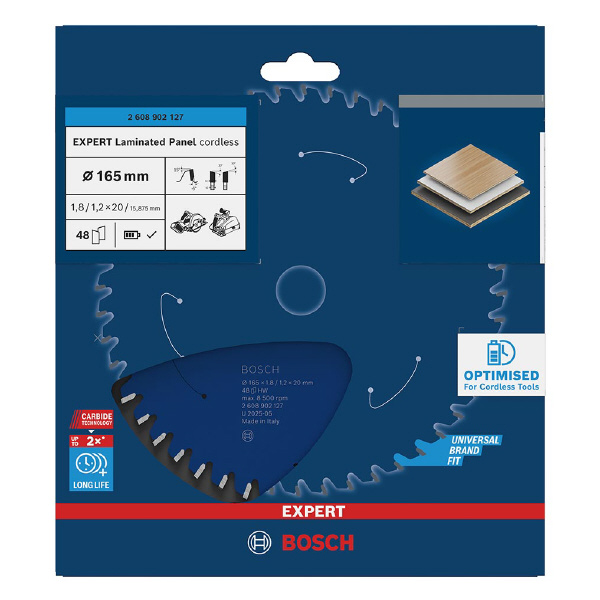 ボッシュ（株） コードレス工具専用チップソー＆丸のこ刃 エキスパート 丸のこ刃　エキスパートラミネート材 2608902127