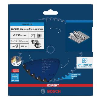 ボッシュ（株） コードレス工具専用チップソー＆丸のこ刃 エキスパート エキスパート　ステンレス用　チップソー 2608902132