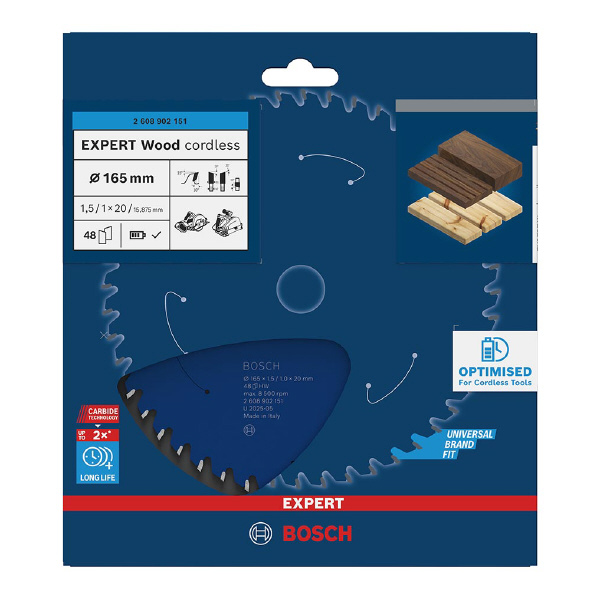 ボッシュ（株） コードレス工具専用チップソー＆丸のこ刃 エキスパート 丸のこ刃　エキスパート木材 2608902151