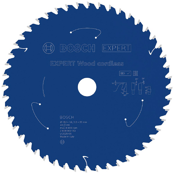 ボッシュ（株） コードレス工具専用チップソー＆丸のこ刃 エキスパート 丸のこ刃　エキスパート木材 2608902153