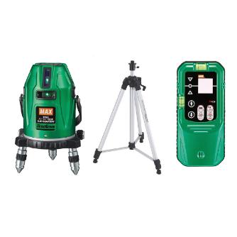 マックス（株） レーザ墨出器(本体＋受光器＋三脚) LA レーザ墨出器（本体＋受光器＋三脚） LA-S501DG-DTｾｯﾄ(183)