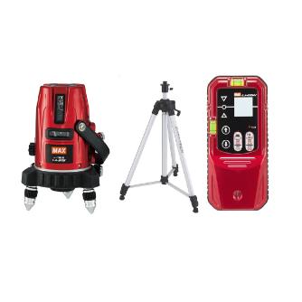 マックス（株） レーザ墨出器(本体＋受光器＋三脚) LA レーザ墨出器（本体＋受光器＋三脚） LA-505-DTｾｯﾄ(183)