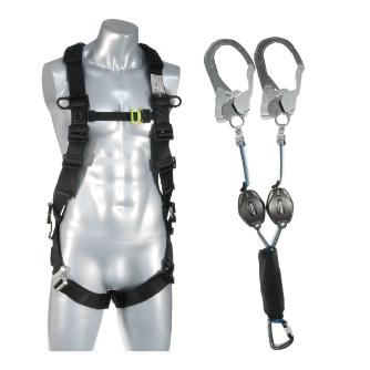 ジェフコム（株） ハーネスランヤードセット HS ハーネス　ランヤードセット HS-20BKB-A