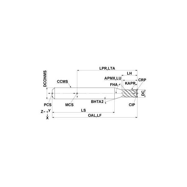 三菱マテリアル（株） 高硬度鋼加工用エンドミル VFRSD 高硬度鋼加工用エンドミル VFRSDD0200