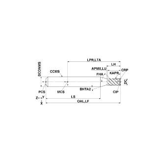 三菱マテリアル（株） 高硬度鋼加工用エンドミル VFRSD 高硬度鋼加工用エンドミル VFRSDD0300