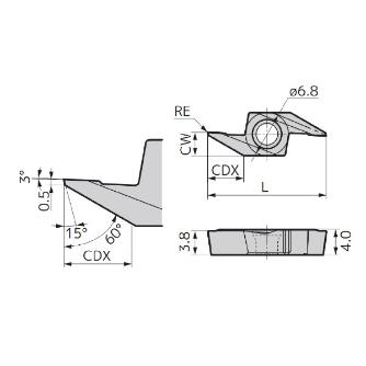 住友電気工業（株） SEC－外径ミニバイト インサート BTR ＳＥＣ－外径ミニバイト　インサート BTR5505 AC5025S
