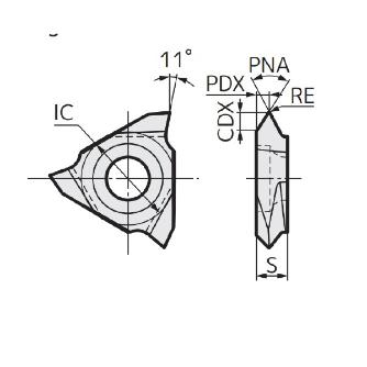 住友電気工業（株） SEC-溝入れバイト インサート TTER ＳＥＣ－溝入れバイト　インサート TTER3552008 DL1500