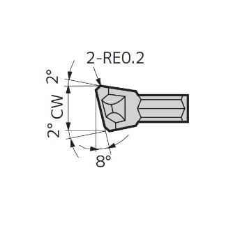 住友電気工業（株） SEC－小径突切りバイト インサート WCFR-CFR ＳＥＣ－突切りバイト　インサート WCFR3-CF AC5015S
