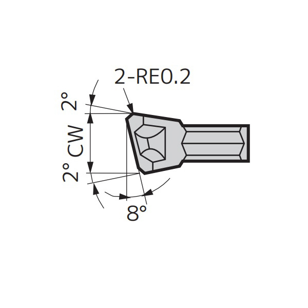 住友電気工業（株） SEC－小径突切りバイト インサート WCFR-CFR ＳＥＣ－突切りバイト　インサート WCFR4-CF AC5025S
