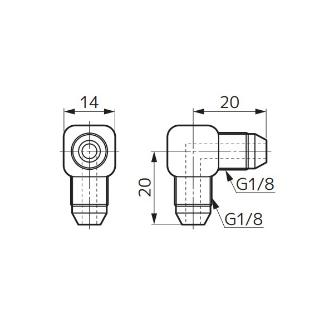 住友電気工業（株） コネクタ J-G1/8 コネクタ J-G1/8-G1/8-90