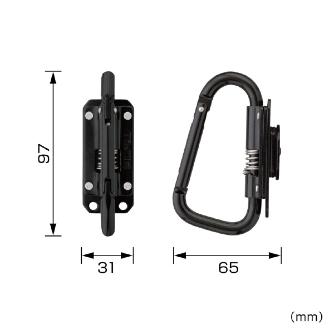（株）ＴＪＭデザイン セフ工具ホルダースチールスリムカラビナ SFSKHI セフ工具ホルダースチールスリムカラビナ小 SFSKHI-CSF