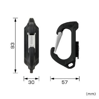 （株）ＴＪＭデザイン セフ工具ホルダー樹脂 スリムカラビナ SFSKHR セフ工具ホルダー樹脂　スリムカラビナ小 SFSKHR-CS