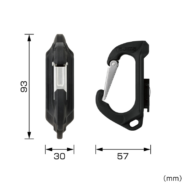 （株）ＴＪＭデザイン セフ工具ホルダー樹脂 スリムカラビナ SFSKHR セフ工具ホルダー樹脂　スリムカラビナ小 SFSKHR-CS