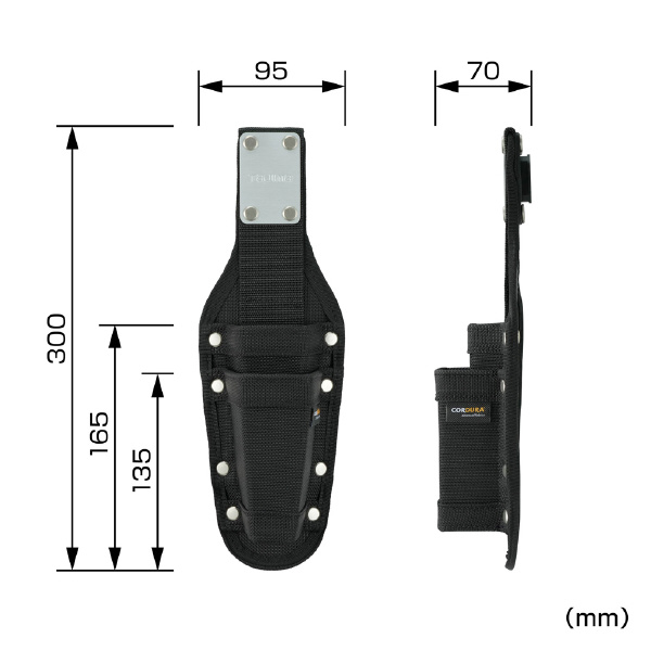 （株）ＴＪＭデザイン セフ工具差し ナイロンコーデュラ SFKSNC セフ工具差し　ナイロンコーデュラ２本差 SFKSNC-P2