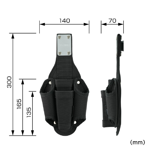（株）ＴＪＭデザイン セフ工具差し ナイロンコーデュラ SFKSNC セフ工具差し　ナイロンコーデュラ４本差 SFKSNC-P4