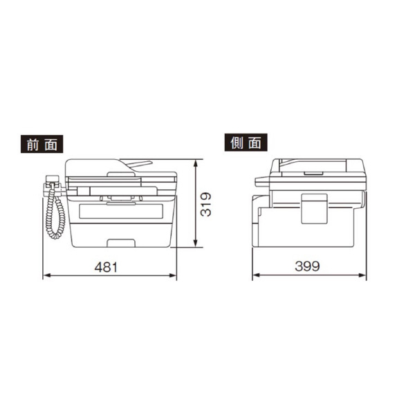 ブラザー工業（株） A4モノクロレーザー複合機耐久P5 FAX-DW Ａ４モノクロレーザー複合機 FAX-L2800DW
