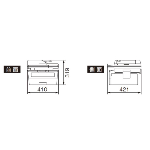 ブラザー工業（株） A4モノクロレーザー複合機耐久P5 MFC Ａ４モノクロレーザー複合機 MFC-L2880DW