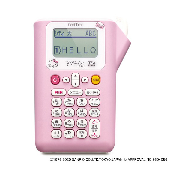 ブラザー工業（株） ラベルライター PT-J100キャラクター ラベルライター（キーボード入力） PT-J100KTP