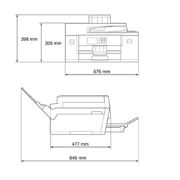 ブラザー工業（株） A3インクジェット複合機最大給紙350 MFC Ａ３インクジェット複合機 MFC-J7100CDW