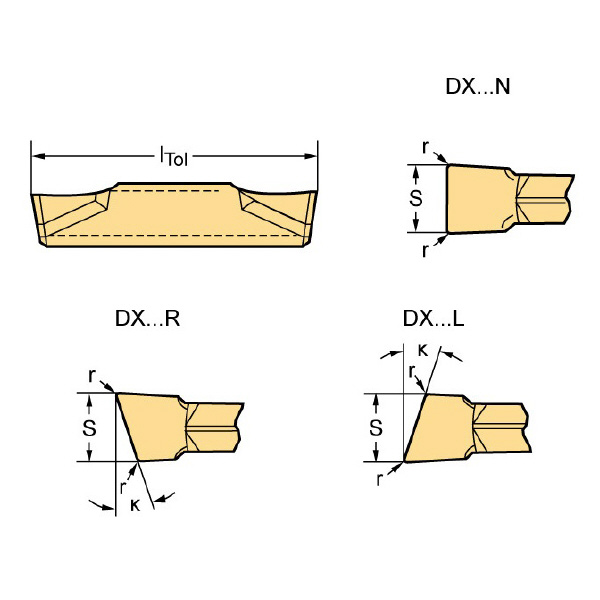 ワルタージャパン（株） 溝入れ用チップ DX 溝入れ用チップ DX18-2E200N02-CF6 WSM33G
