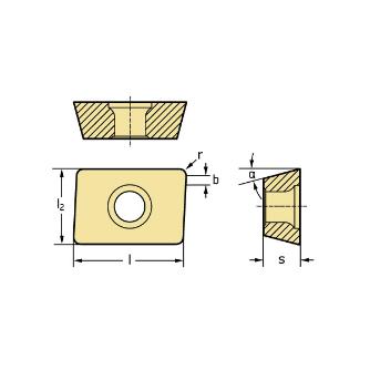 ワルタージャパン（株） ミーリング用チップ LDMT ミーリング用チップ LDMT170408R-D51 WPP35G