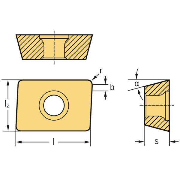 ワルタージャパン（株） ミーリング用チップ LDMT ミーリング用チップ LDMT170408R-D51 WPP35G