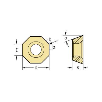 ワルタージャパン（株） ミーリング用チップ ODMT ミーリング用チップ ODMT0504ZZN-D57 WPP35G