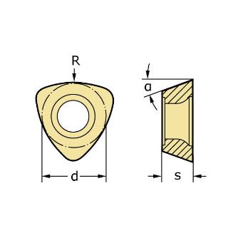 ワルタージャパン（株） ミーリング用チップ P26315R15 ミーリング用チップ P26315R15 WPP35G