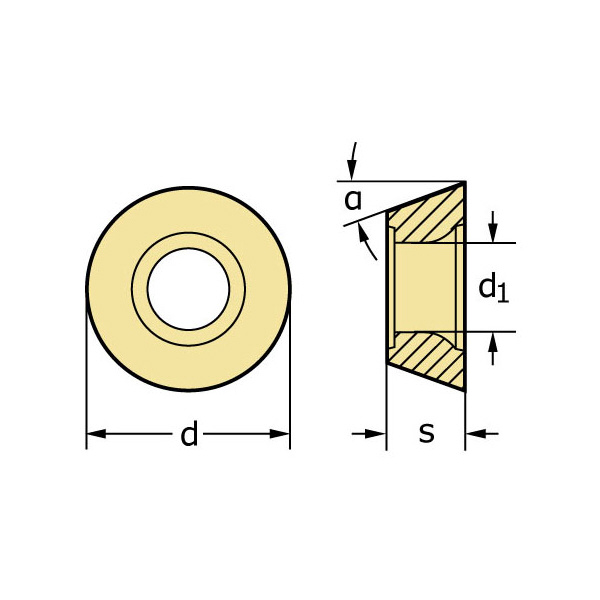 ワルタージャパン（株） ミーリング用チップ RDMT ミーリング用チップ RDMT2006M0-D57 WPP35G