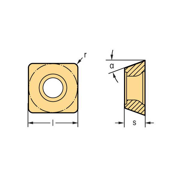 ワルタージャパン（株） ミーリング用チップ SDMT ミーリング用チップ SDMT09T308-D51 WPP35G