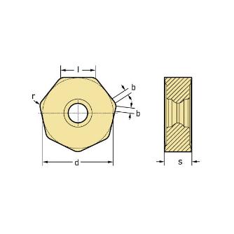 ワルタージャパン（株） ミーリングカッター用チップ XNMU ミーリングカッター用チップ XNMU0705ANN-F57 WPP35G