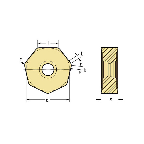 ワルタージャパン（株） ミーリングカッター用チップ XNMU ミーリングカッター用チップ XNMU0705ANN-F57 WPP35G