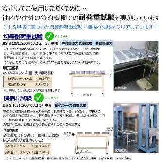 山金工業（株） ワークテーブル150シリーズ　固定式　中間棚板+半面棚板付　SUPH ワークテーブル１５０シリーズ　固定式 SUPH-1590TF-WW