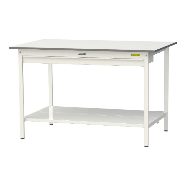 山金工業（株） ワークテーブル150シリーズ　固定式　ワイド引出し+全面棚板付　SUPH ワークテーブル１５０シリーズ　固定式 SUPH-1590WTT-WW