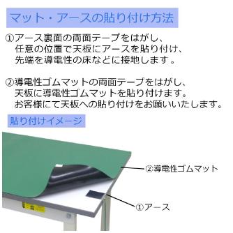 山金工業（株） ワークテーブル150シリーズ　導電性ゴムマット貼りタイプ　固定式　中間棚板付　SUPE ワークテーブル１５０シリーズ　固定式 SUPE-1275F-WW