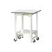 山金工業（株） ワークテーブル150シリーズ　ワンタッチ移動タイプ　全面棚板付　SUPU ワークテーブル１５０シリーズ　移動式 SUPU-660TT-WW