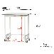 山金工業（株） ワークテーブル150シリーズ　ワンタッチ移動タイプ　SUPUH ワークテーブル１５０シリーズ　移動式 SUPUH-960-WW