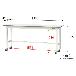 山金工業（株） ワークテーブル150シリーズ　移動式　SUPC ワークテーブル１５０シリーズ　移動式 SUPC-1845-WW