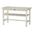 山金工業（株） ワークテーブル300シリーズ　固定式　中間全面棚板付　SWS