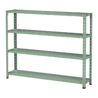 山金工業（株） ボルトレス軽量ラック(150kg/段) H1200 1.5S ボルトレス軽量ラック 1.5S4530-4G