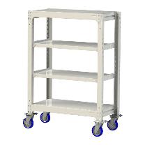 山金工業（株） 中量ラック移動式(150kg/段) H1200 4段 ウレタンキャスター 3SC